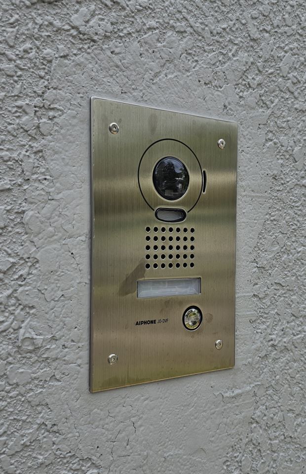 Aiphone JO Series, JO-DVF door station, installed at a Singapore residential home